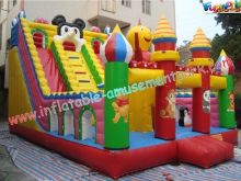 Giant Octopus Pvc Commercial Inflatable Slide Combo Games With Customised