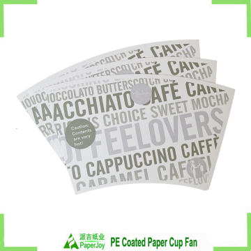 Cup Paper Single PE Coated Hot Drinking Paper Cup Fans