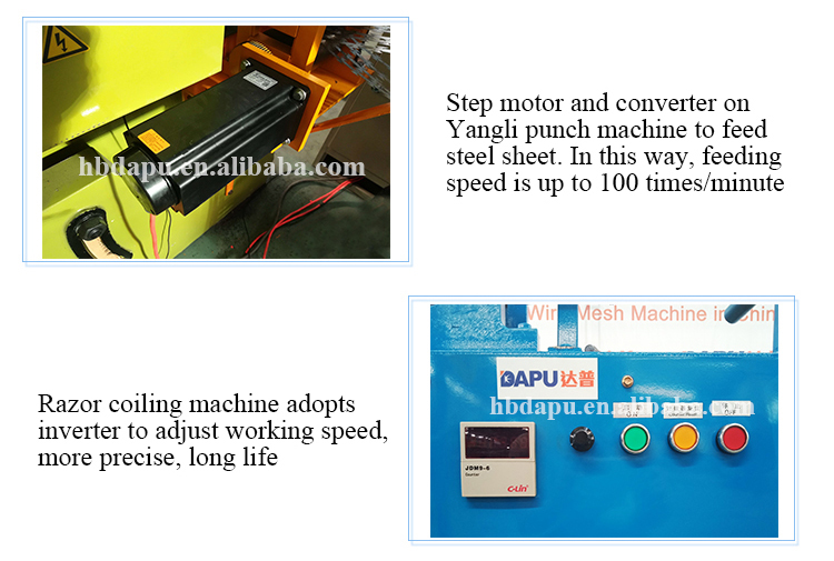 Clips razor wire machine for concertina wire