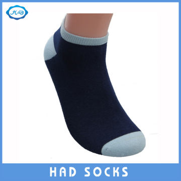 Men Color Toe/Heel Design Custom Short Cotton Socks