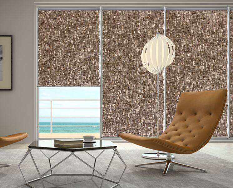 Polyester Jacquard Dyed Plain Window Roller Shades Curtain