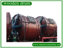 Wet Blue Leather Wooden Drum