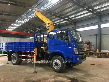 Foton 3900mm wheelbase chassis mounted truck crane