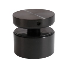 Black bracket side mounted glass railing