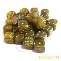 Seis caras de 16MM Glitter Spot Dice amarillo