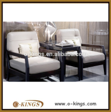 Chinese style solid wood frame high density foam leisure chair