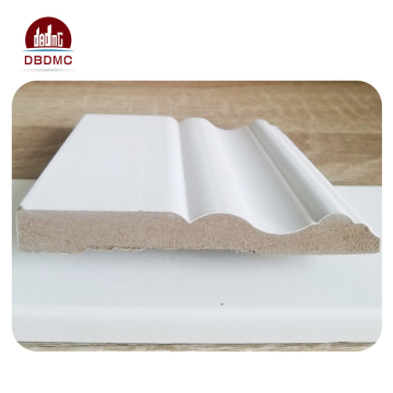 Primed crown moulding skirting board baseboard mdf moulding