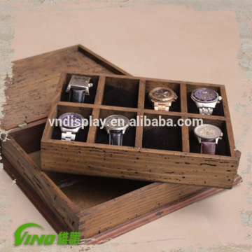 Rich Rustic Wooden Watch Box, Watch Box Wooden, Wooden Watch Box