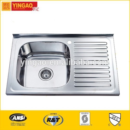 Finely processed drainboard kitchen sink, kitchen sink disposal