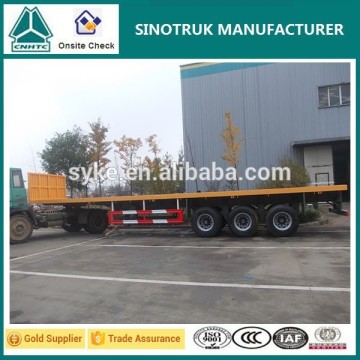 40T Container Truck Trailer/3 Axles Skeleton Flatbed Container Semi Trailer