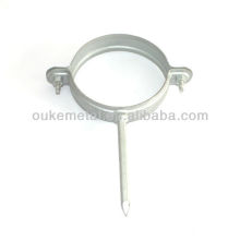Steel roof gutter hook