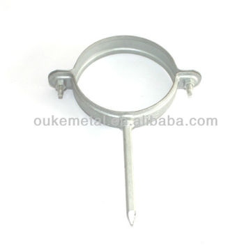 Steel roof gutter hook