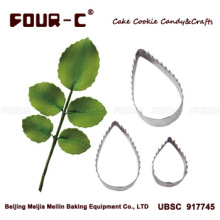 ROSE LEAF CUTTER SET Petal Leaves stainless steel cutter Sugarcraft tool Clay play tool