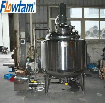 stainless steel emulsifying tank with top entry agitator