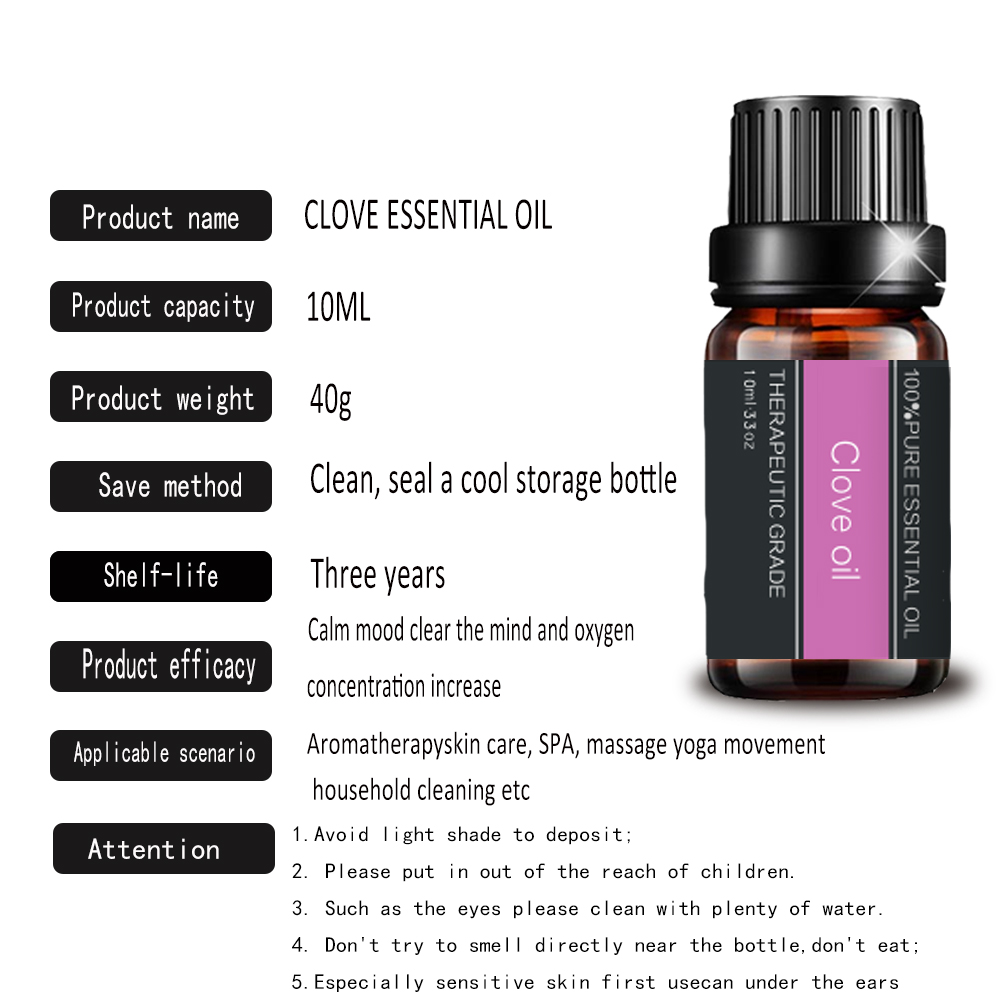 2022 100%Pure Natural Clove Essential Oil for Health