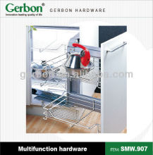 Chrome Plated Corner Cabinet Organizer