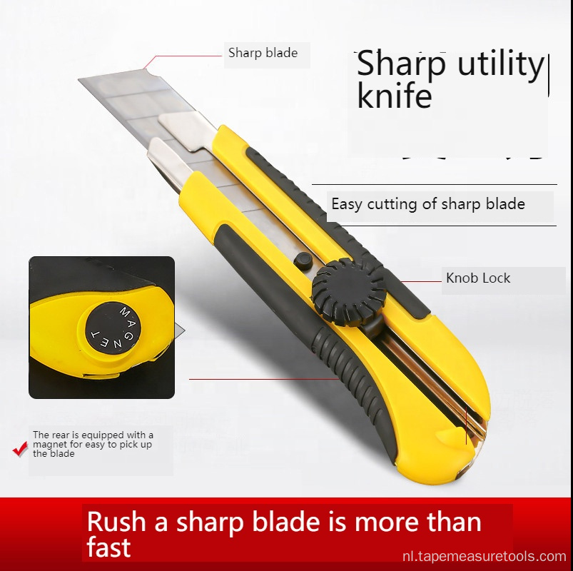 hoge kwaliteit zwart mes roteren lock mes;