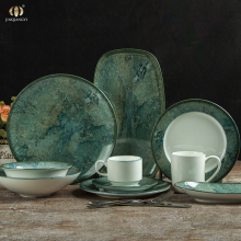 European Style Porcelain Plates Set - China Dinnerware Brand for Blue Danube Crockery