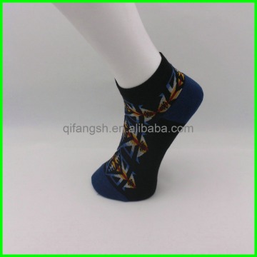 Men cotton colored funky ankle socks