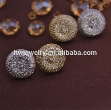 LSE853 925 sterling silver men CZ earrings jewelry
