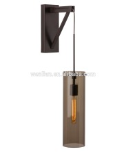 Hotel edison bulb wall sconce glass shade wall sconce