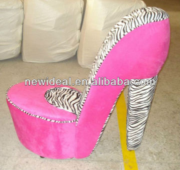 Fabric high heel shoe chair (NO72R)