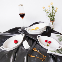 Nordic simple style bowls and plates ceramic white  ceramic plates porcelain dining plates