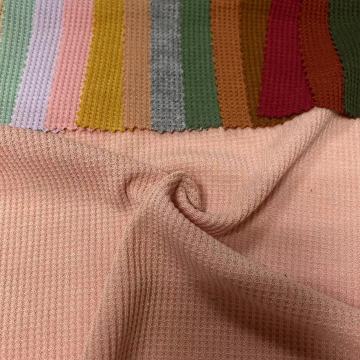 waffle knit plain dyed fabric textiles