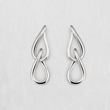 Renfook wholesale 925 sterling silver earring in cucurbit shape design