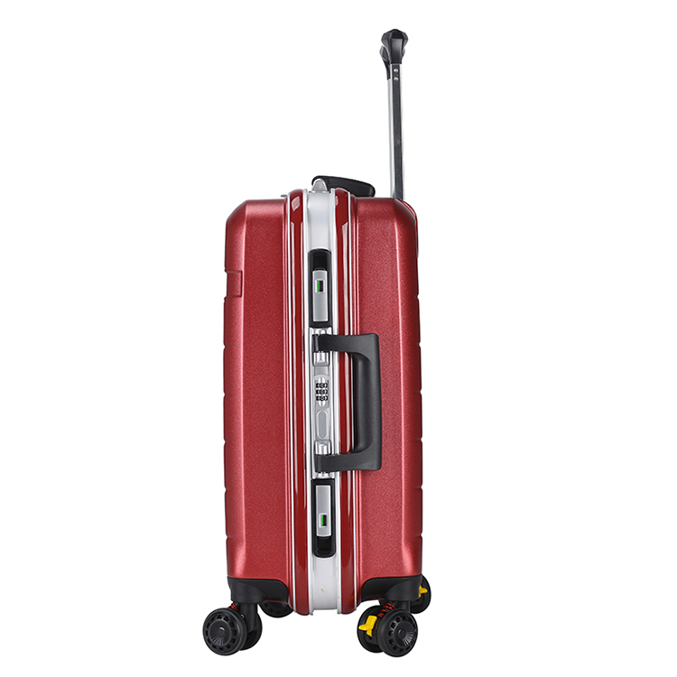 red color luggage