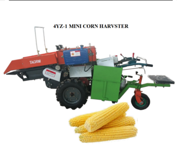 Mini-corn harvester machine/tractor-mounted corn harvester