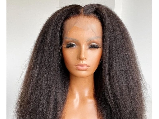 Kinky Straight 360 Lace Frontal Wig