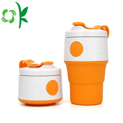 Silicone Folding Portable Water Cup with Cover