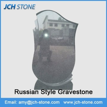 Hot sale high polished popular granite european style cemetery gravestone