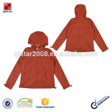 Fashion Women's Windproof Jacket With Stripe Single Jersey Lined