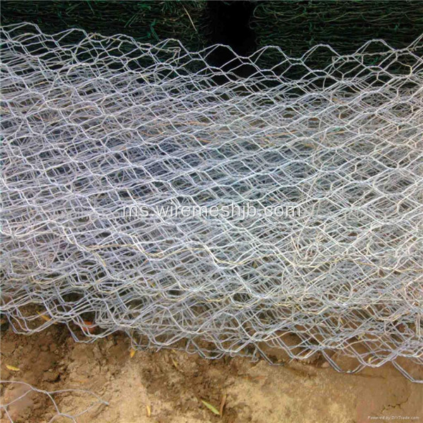 3.0 mm Galvanized Gabion Basket untuk Projek Sungai Bank