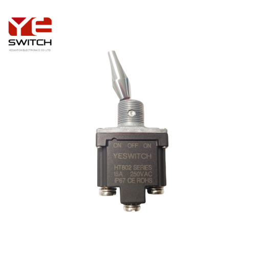 Yeswitch HT802 SPDT ऑन-ऑफ-ऑन-ऑन क्रैम ट्रक टॉगल स्विच