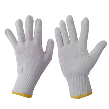 10gauge Bleached Cotton Knitted Gloves Factory from China HKA1143