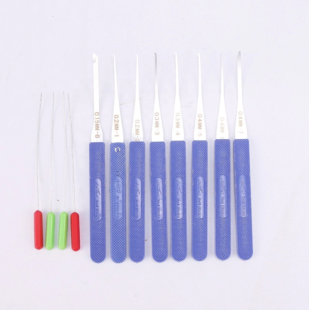 12Pcs Lock Broken Key Extractor Remove Removal Hooks Needle Lock Picks Key Remove Tools Locksmith Tools Set