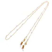 Hot Simple Pearl Chain Sunglasses with Glasses Chain