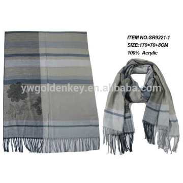 2014 New Style Color matching Knitted Scarf for promotion scarf