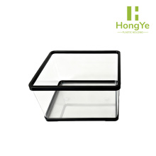 Clear Desktop Plastic Aquarium with White Frame