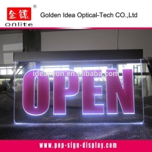 Illuminated led acrylic edge lit base