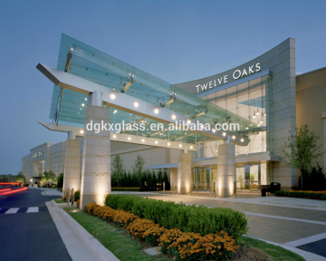 commercial tempered glass entrance canopies