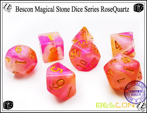 RoseQuartz Dice-2