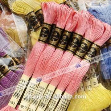 2016 Embroidery thread cotton DMC thread 100% egyptian cotton thread