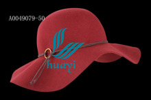 fashion trendy wide brim wool felt floppy hat