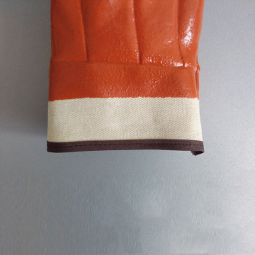 Brown PVC keep warm gloves with Foam Insulated