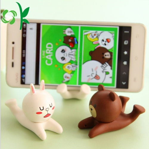 3D Cartoon Animal σιλικόνης κινητό τηλέφωνο Holder Stand