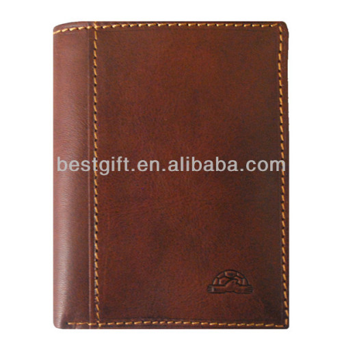 Leather name card case/ Bifold Credit Card Holder